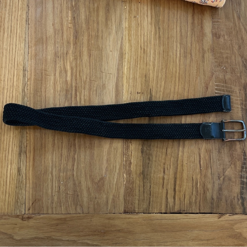 Men's Black Woven Belt